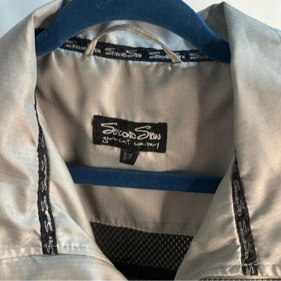 🚨$9🚨 Y2k Second Skin Silver Hydraproof Lightweight Shirt Jacket - Picture 11 of 11